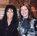 Zach with Alice Cooper